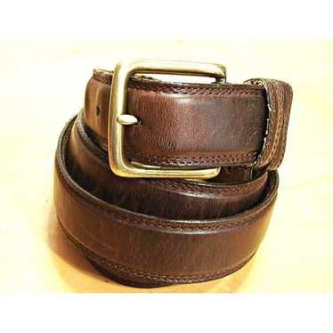 Other × Vintage Mens Belt Sz 44 Oil Tanned Cowhid… - image 1