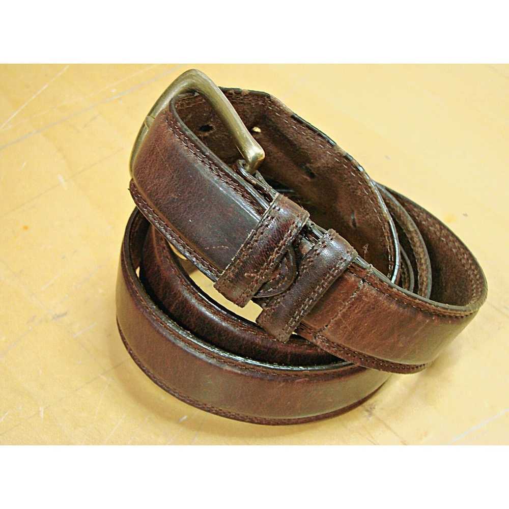 Other × Vintage Mens Belt Sz 44 Oil Tanned Cowhid… - image 2