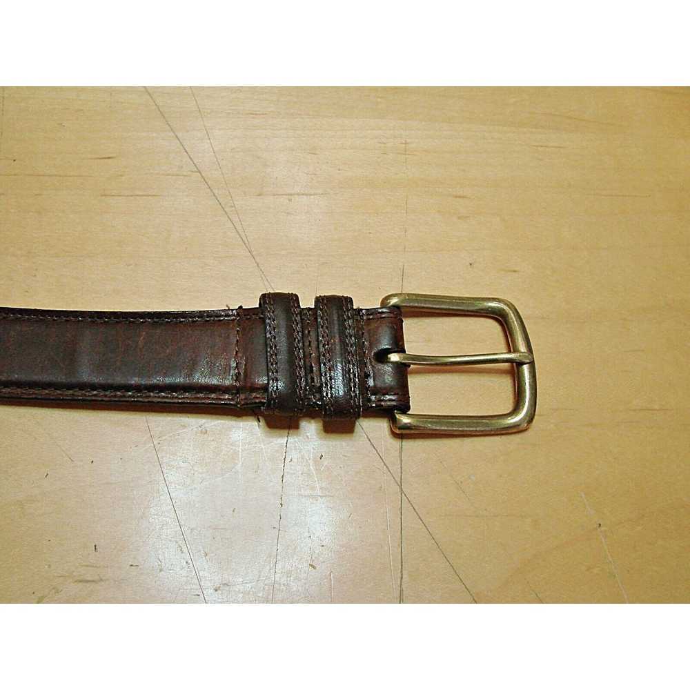 Other × Vintage Mens Belt Sz 44 Oil Tanned Cowhid… - image 4