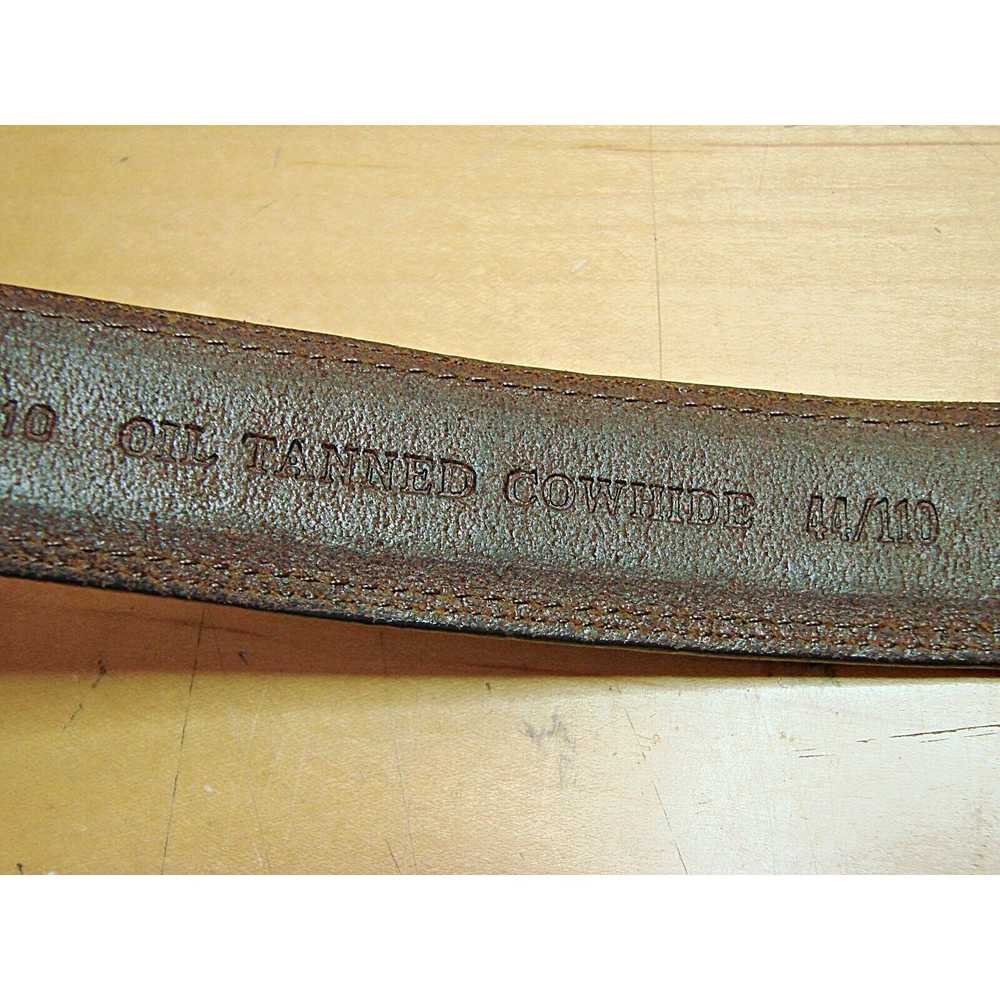 Other × Vintage Mens Belt Sz 44 Oil Tanned Cowhid… - image 8