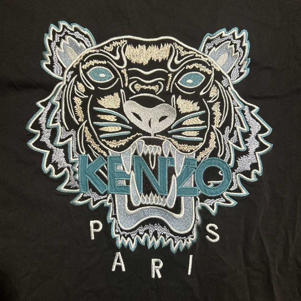 Kenzo KENZO Classic Embroidered Tiger Head Tee Bl… - image 2