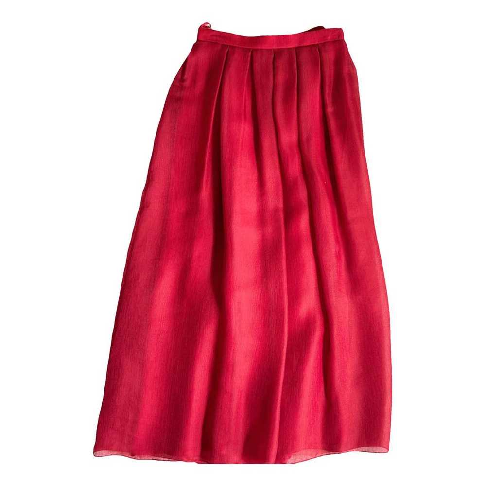 Giorgio Armani Silk maxi skirt - image 1