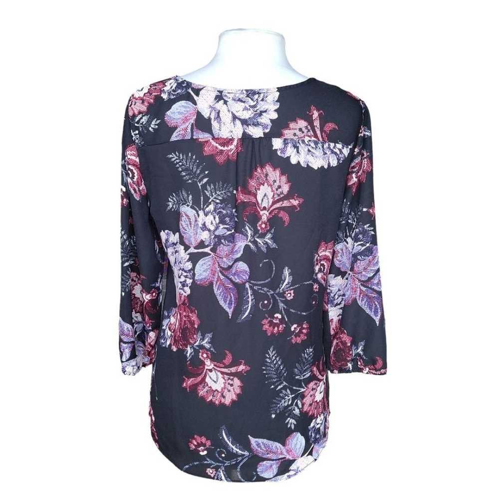 Maurices | Women's Black Floral Crisscross Front … - image 3