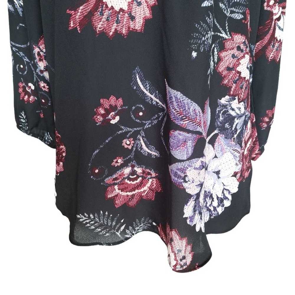 Maurices | Women's Black Floral Crisscross Front … - image 7