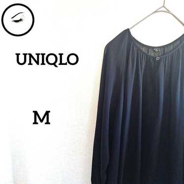 Excellent Condition Uniqlo Sheer Blouse Size M Bl… - image 1