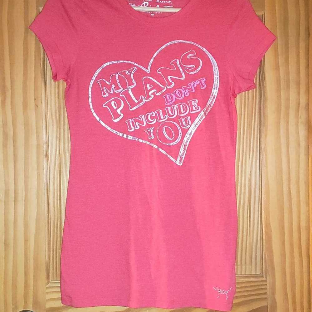 Victoria's Secret PINK Bling Y2K T-Shirt - image 1