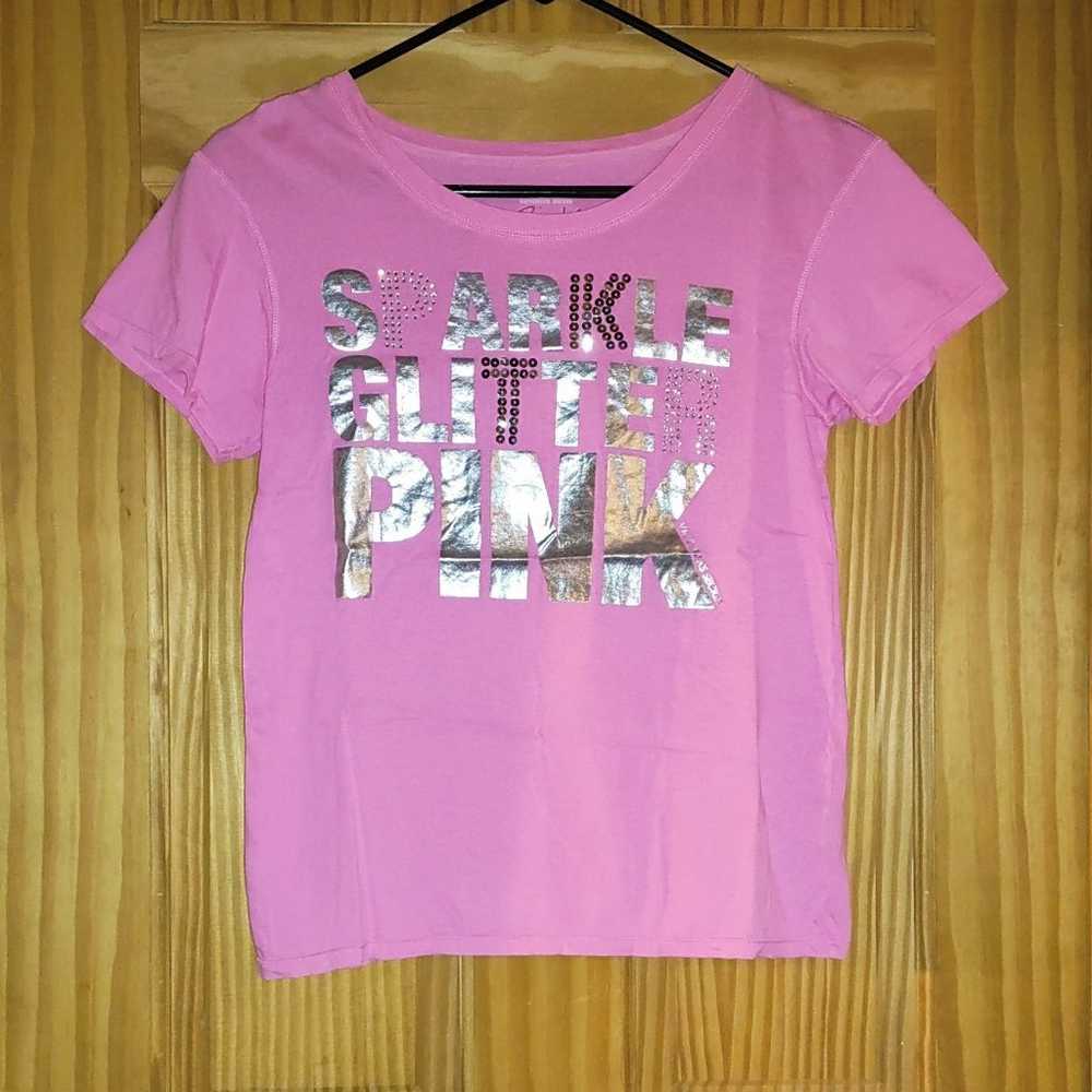 Victoria's Secret PINK Bling Y2K T-Shirt - image 1