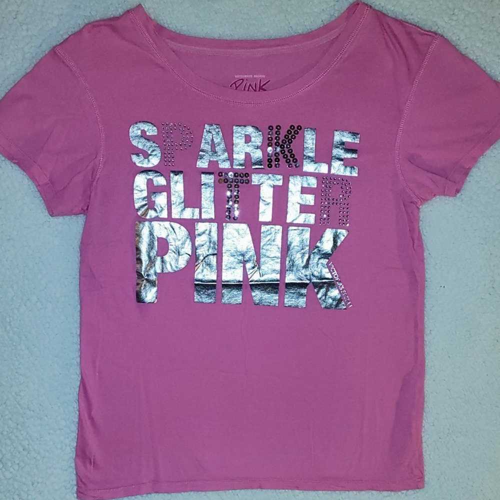 Victoria's Secret PINK Bling Y2K T-Shirt - image 2