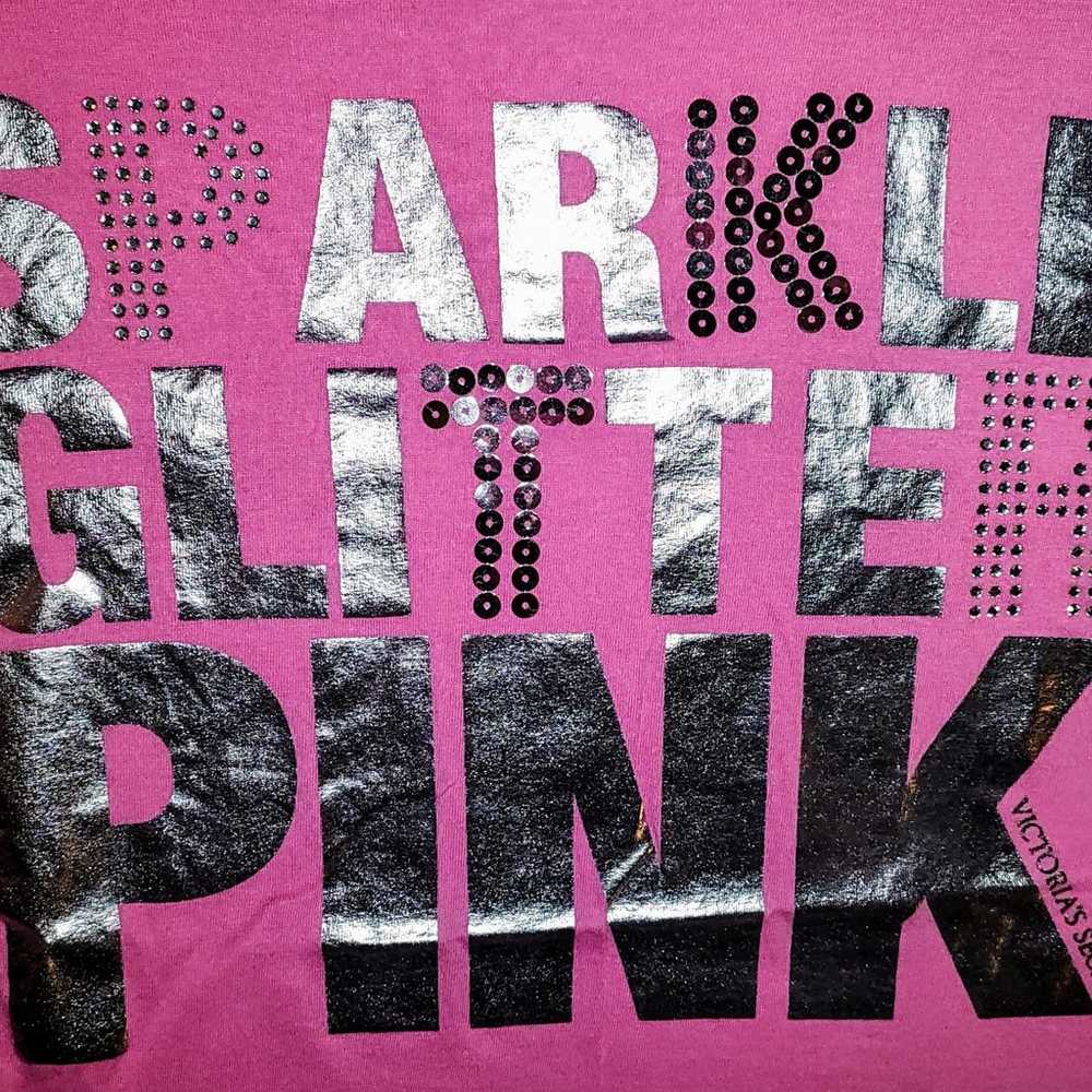 Victoria's Secret PINK Bling Y2K T-Shirt - image 3