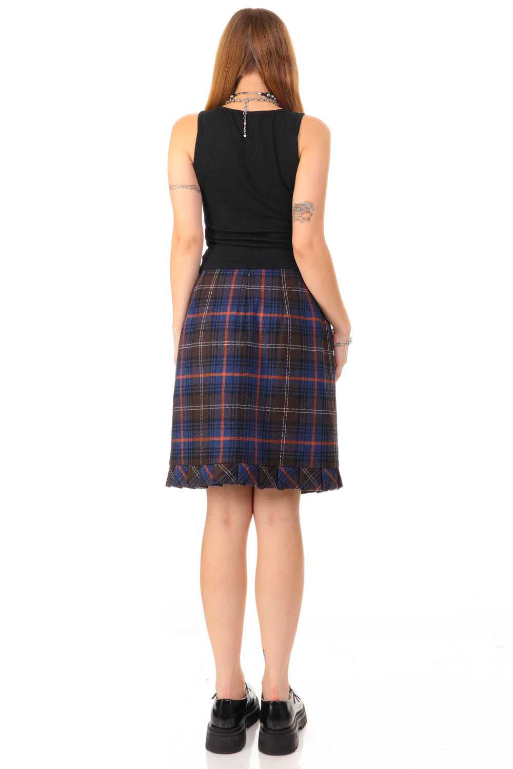 Vintage Y2K Cabi Plaid Midi Skirt - M - image 7