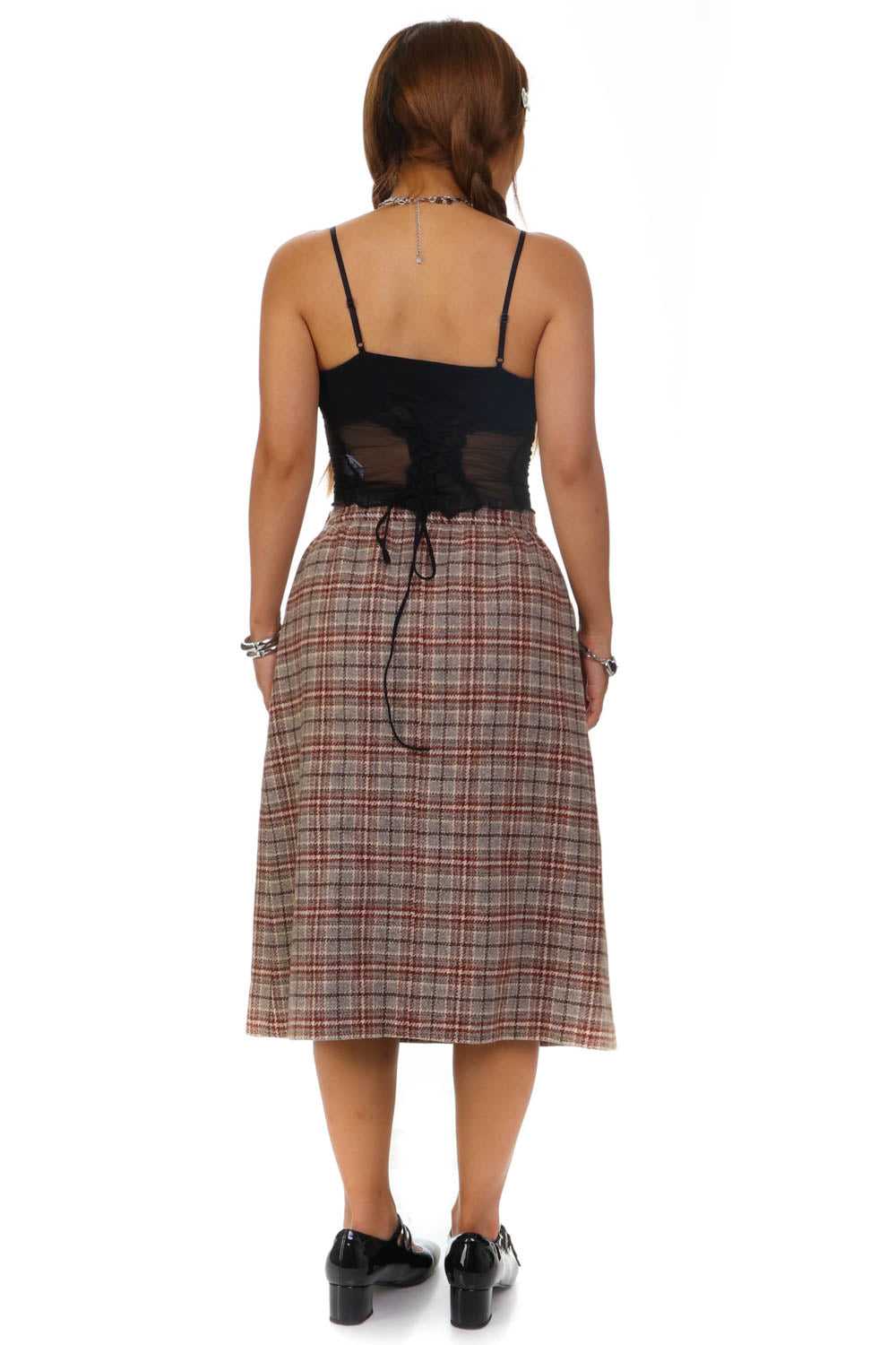 Vintage 90's Pendleton Plaid Wool Skirt - S - image 6