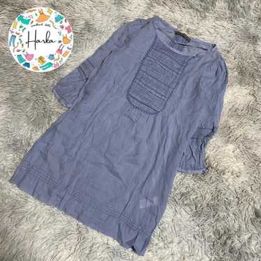 【Zara】A-line Linen 100 Tunic Dress JB596 - image 1