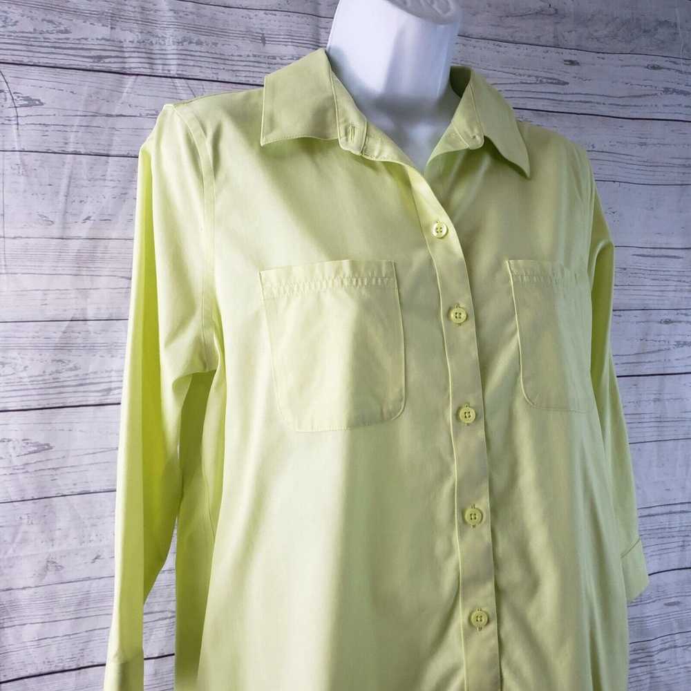 Vintage Chicos Womens No Iron Button Front Shirt … - image 2