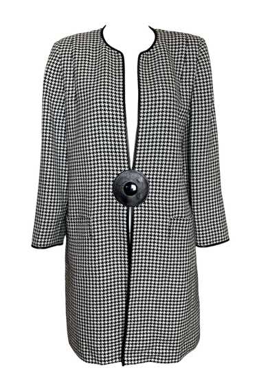 Pierre Cardin Haute Couture 1980s Houndstooth Coat