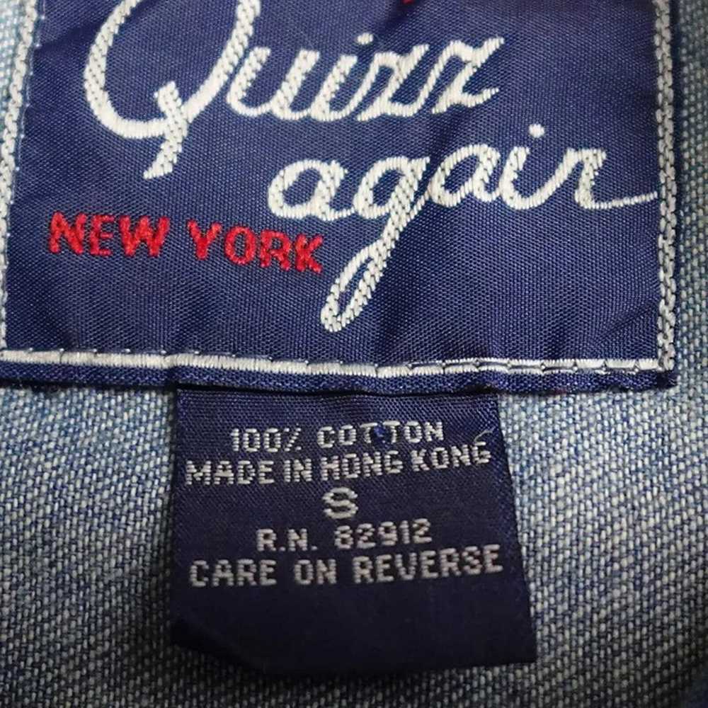 Vintage Let's Quizz Again Shirt Women's Small Blu… - image 8