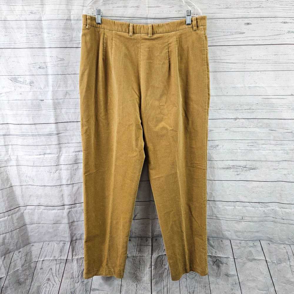 HIGH Faconnable Womens Corduroy Pants Sz 16 Brown… - image 3