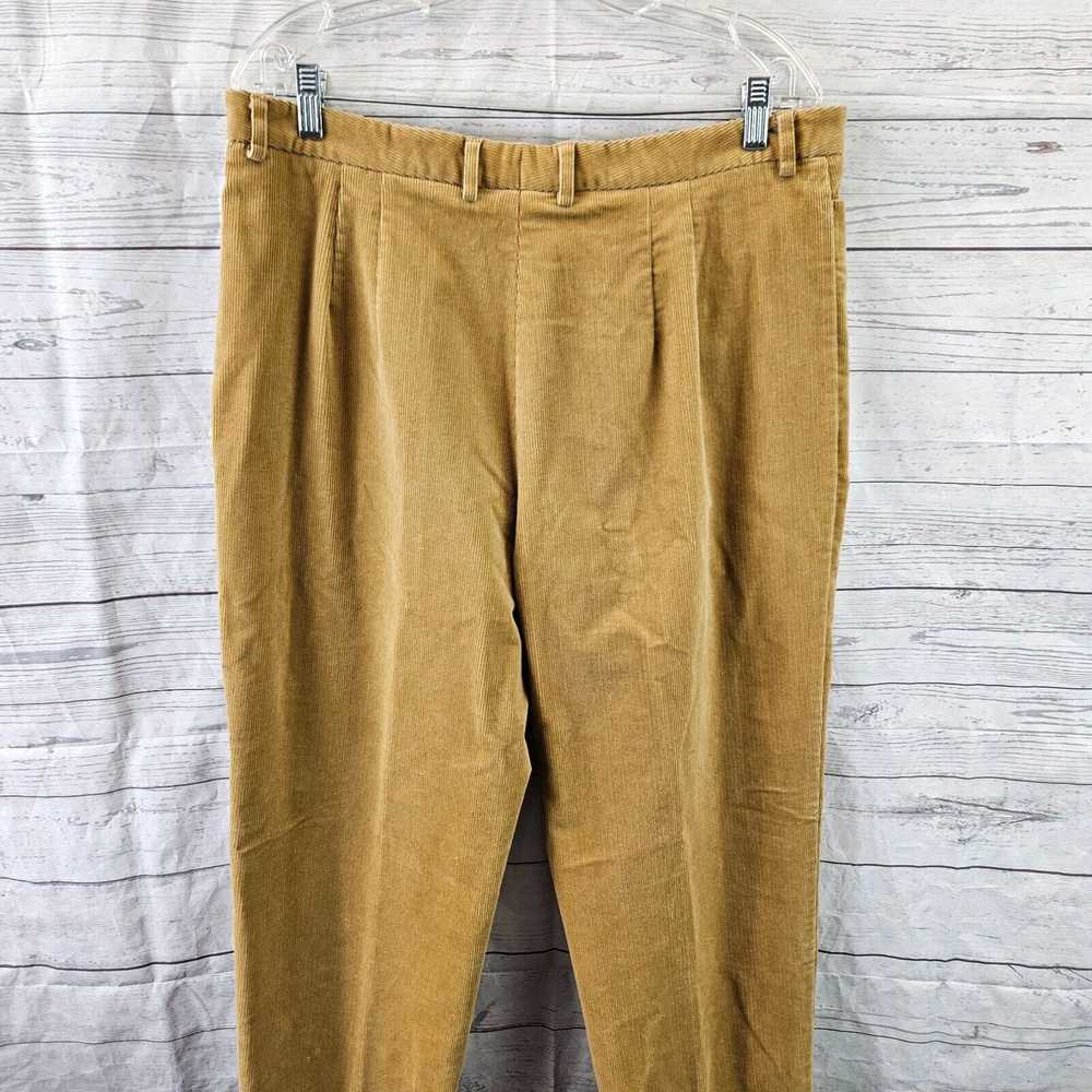 HIGH Faconnable Womens Corduroy Pants Sz 16 Brown… - image 4