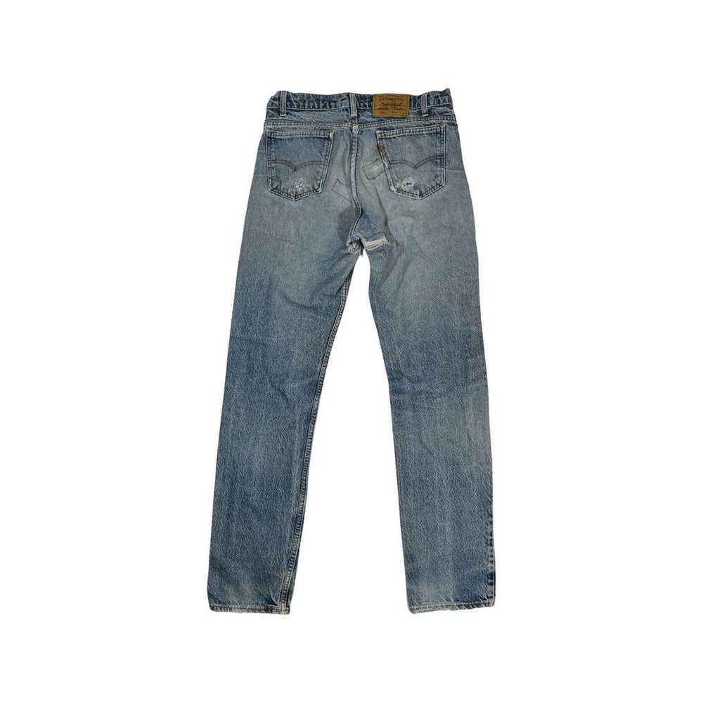 Levi's × Vintage 90s Levis 505 Orange Tab Jeans D… - image 5