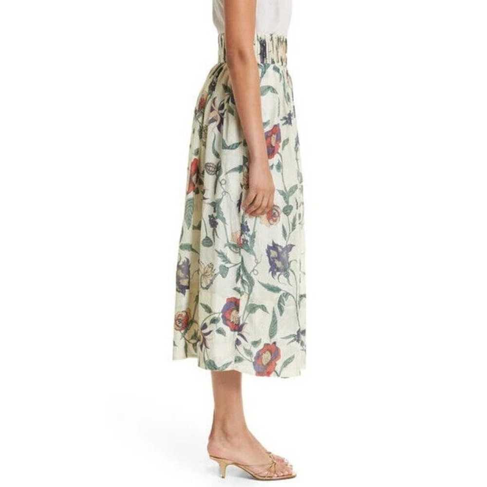 Non Signé / Unsigned Silk mid-length skirt - image 5