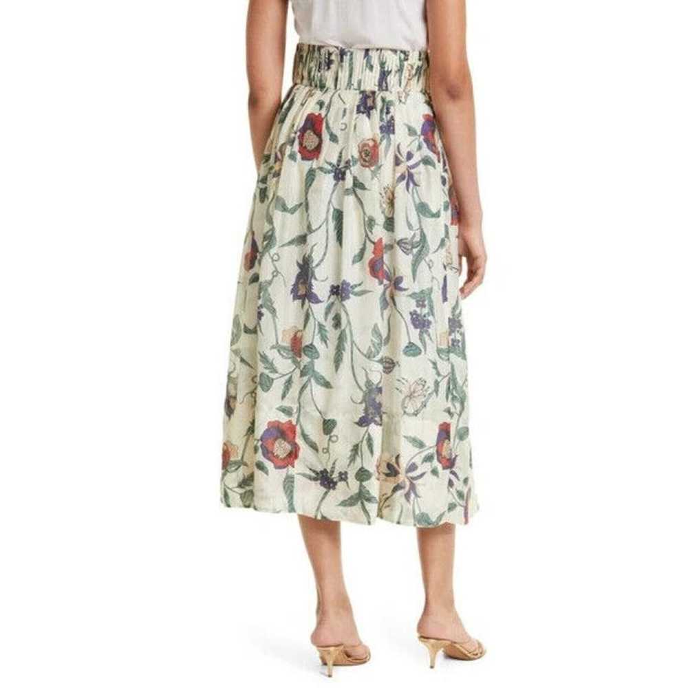 Non Signé / Unsigned Silk mid-length skirt - image 6