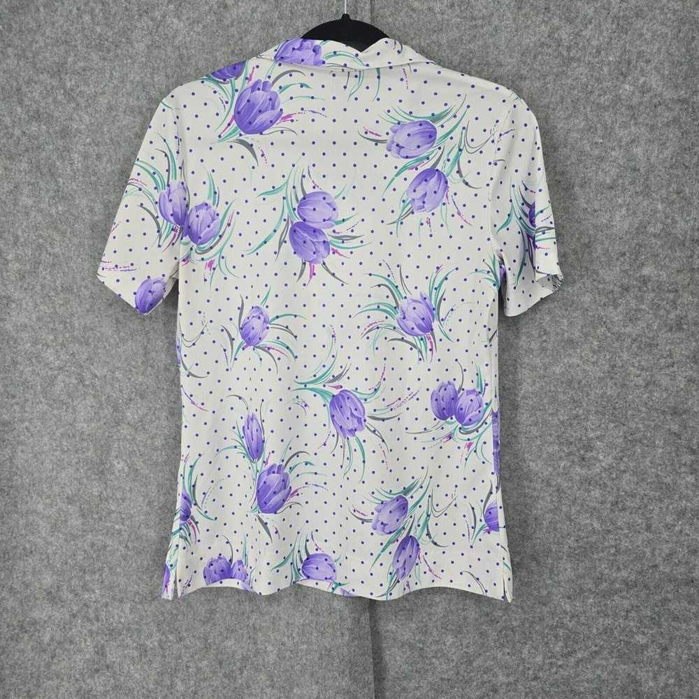 Vintage Homemade Floral Print Shirt Women 40" Bus… - image 2