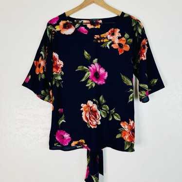 West Kei | floral print tie back top - image 1