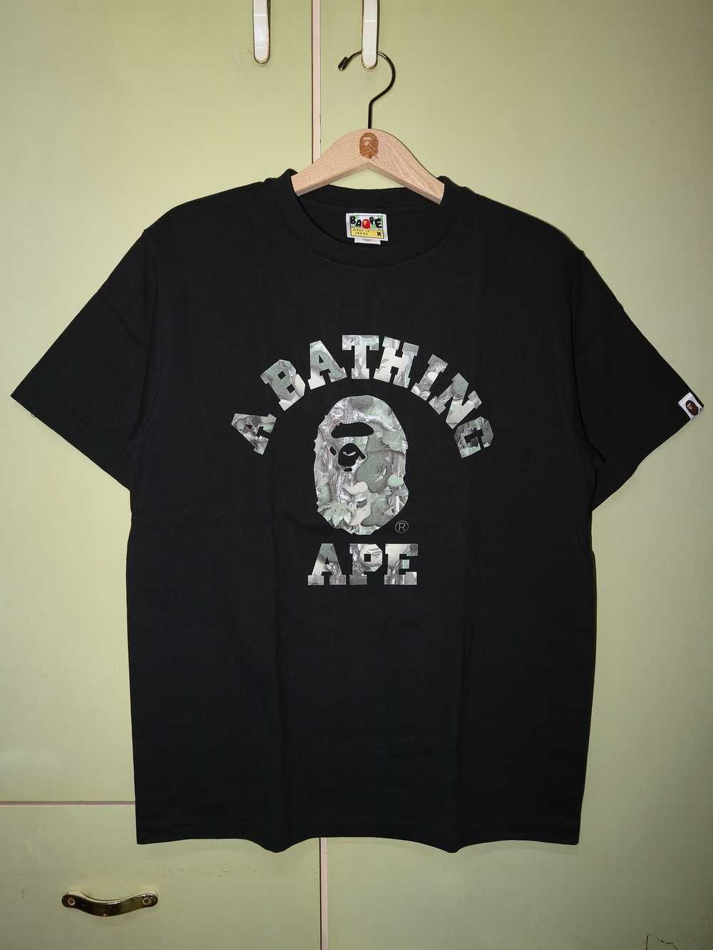 Bape Bape Village Camo Ape Head Logo Tee - image 1