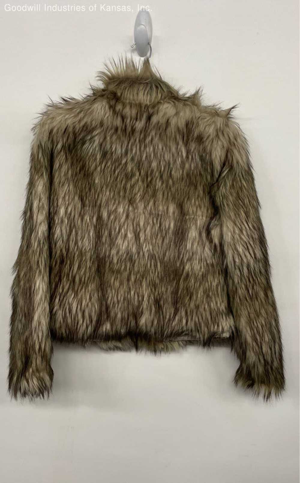 CI SONO Brown Faux Fur Coat - Size S - image 9