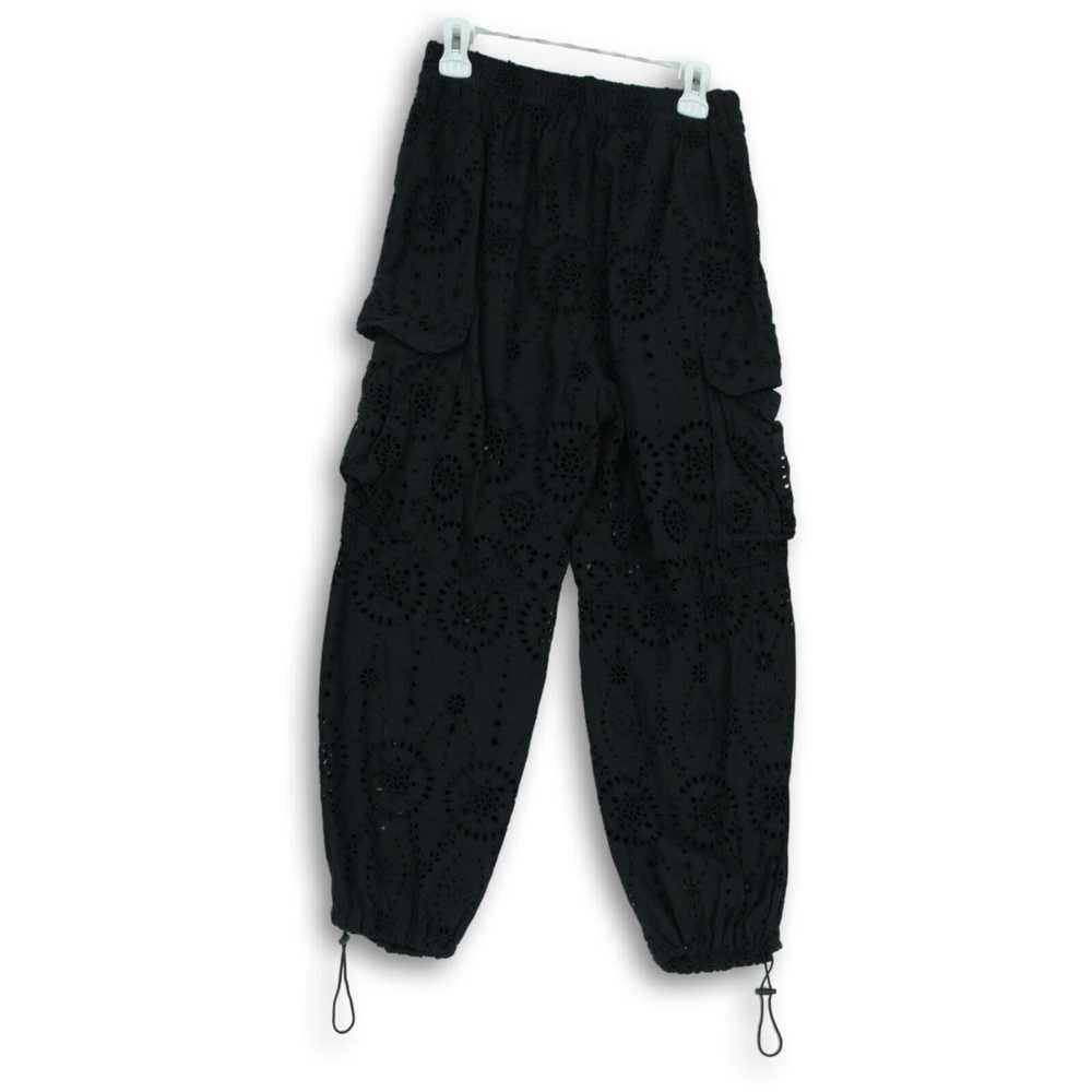 Zara Womens Black Cargo Pants Size M - image 2