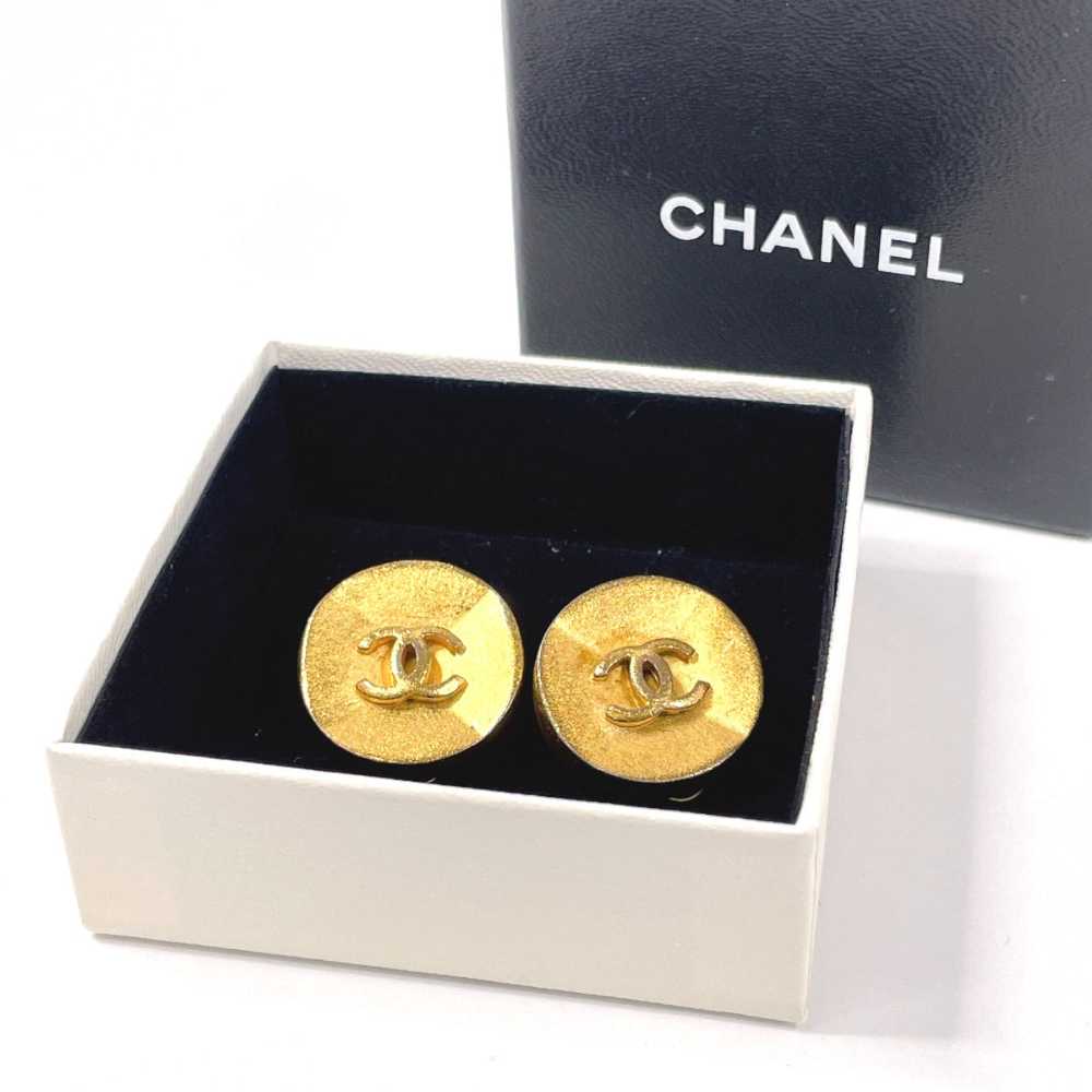 CHANEL Earring metal gold vintage COCO Mark Women… - image 2