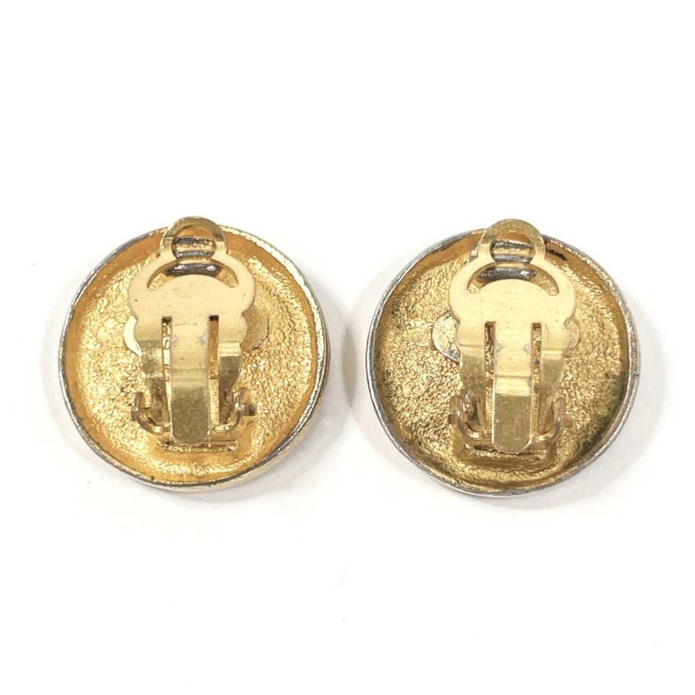 CHANEL Earring metal gold vintage COCO Mark Women… - image 3