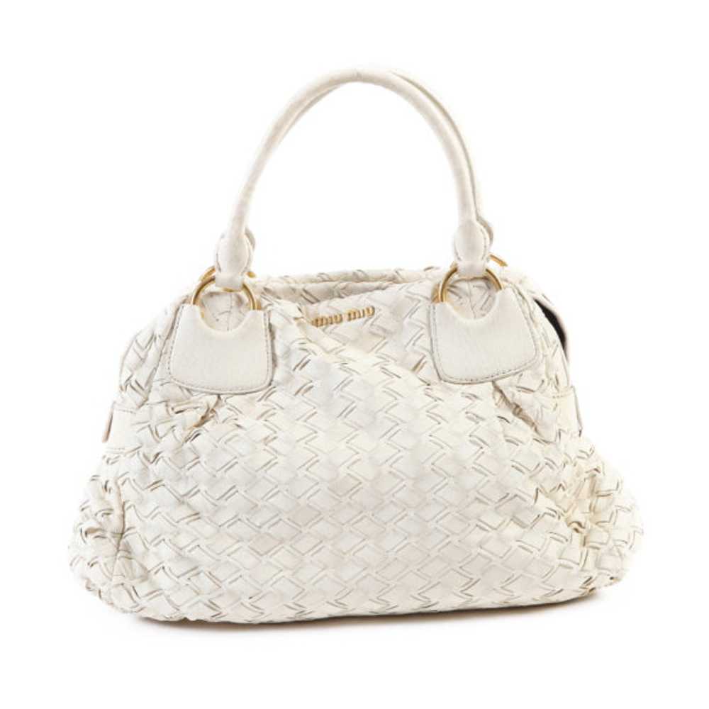 MIUMIU Handbag Other white MIUMIU Mew Mew SACCA 2… - image 1