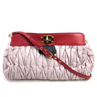 MIUMIU Handbag leather Light pink Shoulder Bag Sh… - image 1