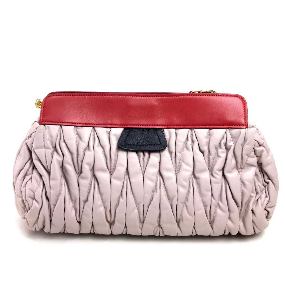 MIUMIU Handbag leather Light pink Shoulder Bag Sh… - image 3