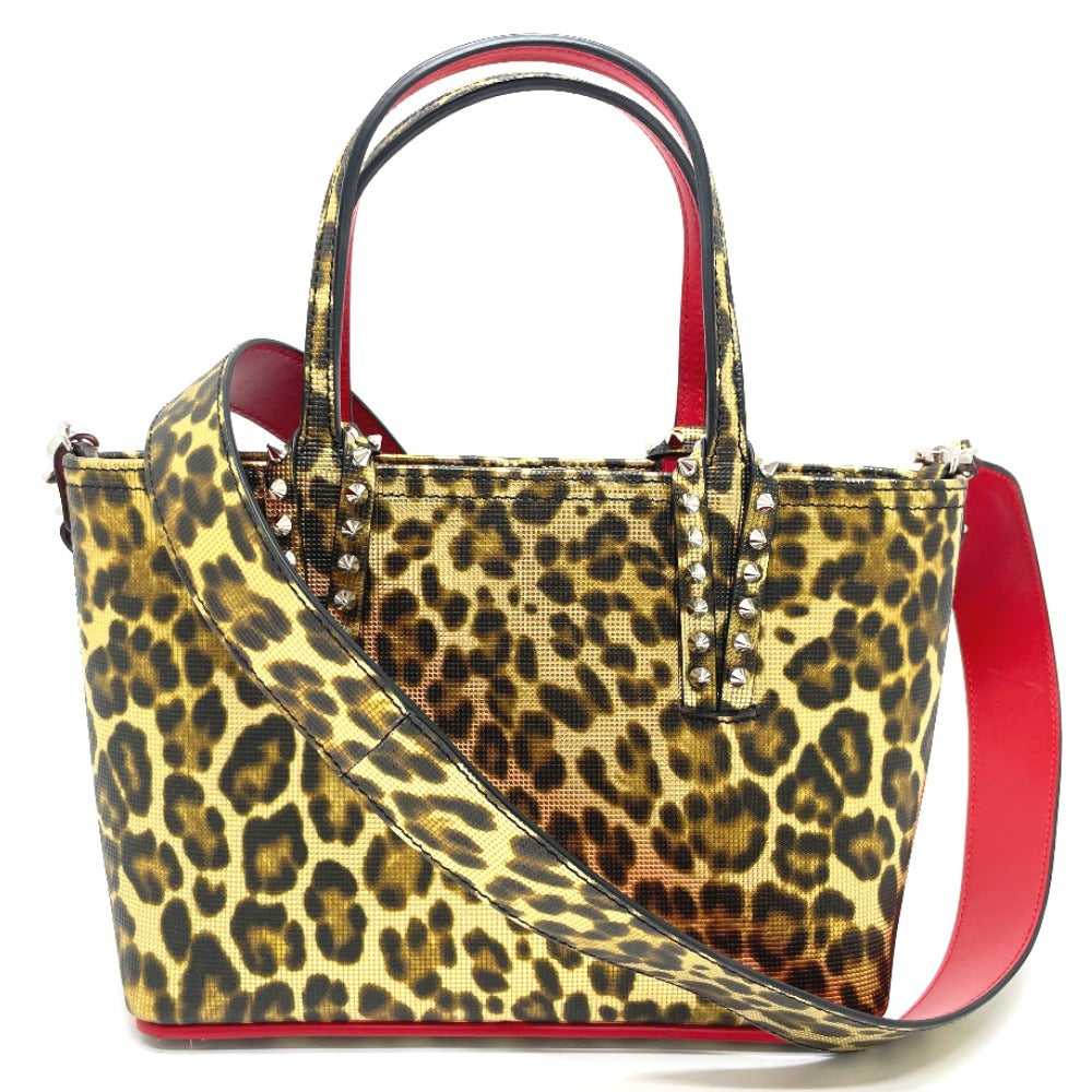 Christian Louboutin Tote Bag Leather / PVC Brown … - image 1