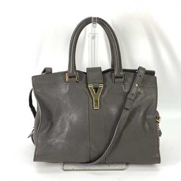 YVES SAINT LAURENT Handbag 400666 leather gray Y … - image 1