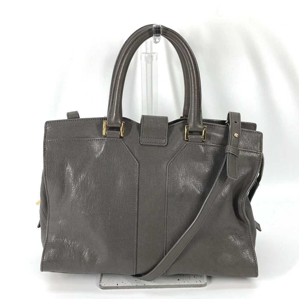 YVES SAINT LAURENT Handbag 400666 leather gray Y … - image 2