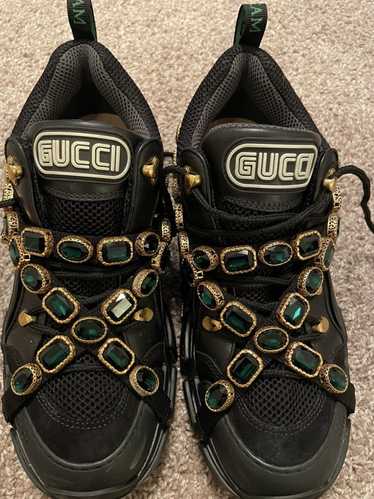 Gucci Gucci x Sega Black Flashtrek Sneaker with Gr