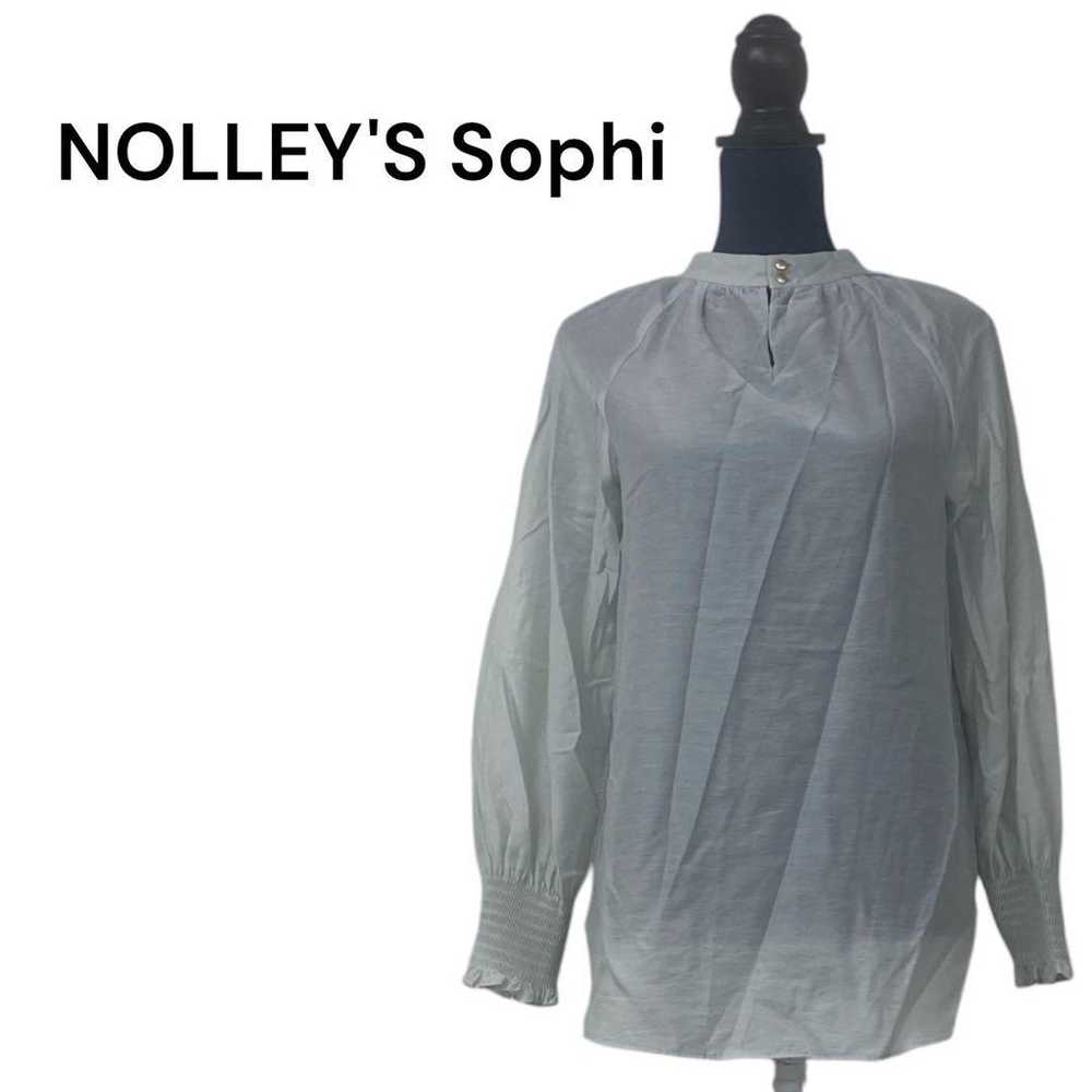 NOLLEY'S Sophi Long-sleeved shirt, light blue wit… - image 1