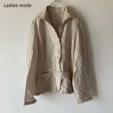 Frill blouse, jacket, lightweight, frill neck, li… - image 1