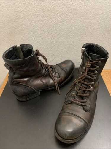 ALLSAINTS SPITALFIELDS レースアップ ブーツ レザー 43 537064 レースアップ・サイドゴアブーツ