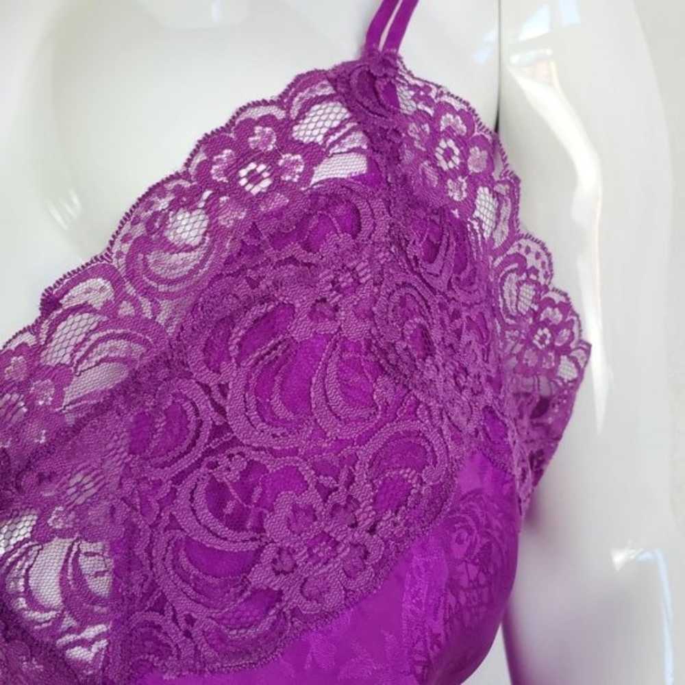 Vintage 80's Victoria's Secret Gold Label Purple … - image 5