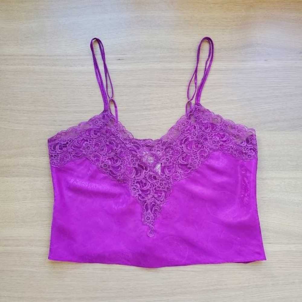 Vintage 80's Victoria's Secret Gold Label Purple … - image 6