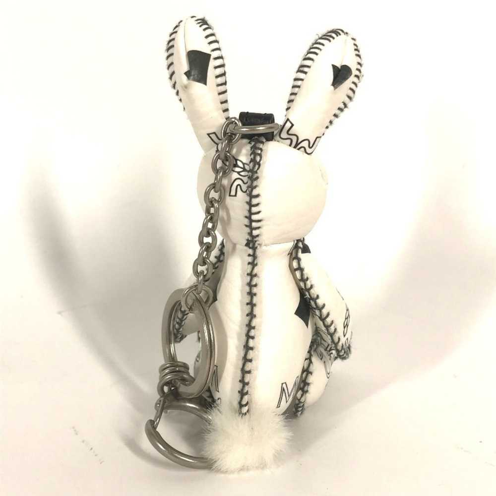 MCM MCM Visetos Rabbit Bag Charm Keychain Leather… - image 2