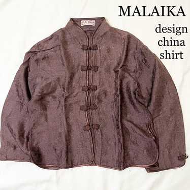 【Rare】OLD MALAIKA Imported Design Chinese Shirt W… - image 1