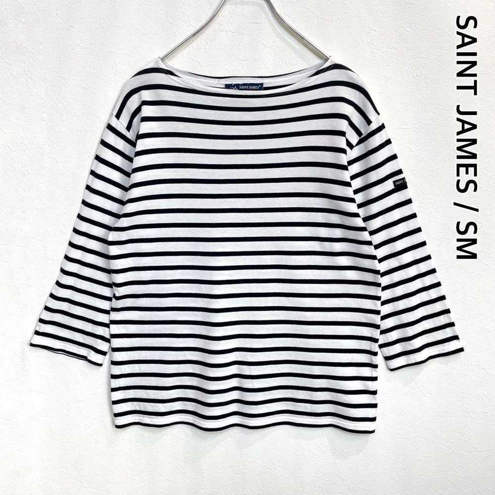 St. James border cut sew, Mole boat neck, 3/4 sle… - image 1