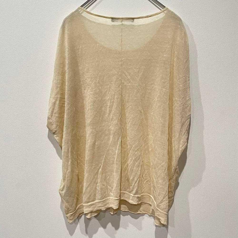 Theory Luxe French sleeve blouse in beige. - image 9