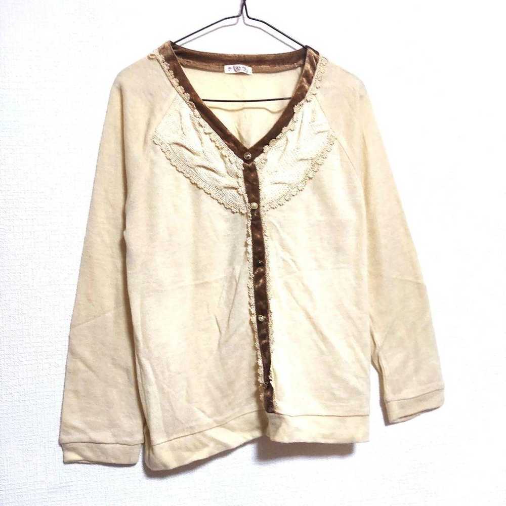 axes femme Long-Sleeve Shirt Cute Brown Brown Cre… - image 2