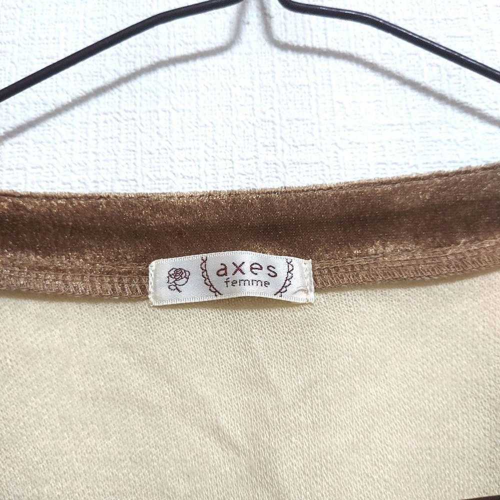 axes femme Long-Sleeve Shirt Cute Brown Brown Cre… - image 6