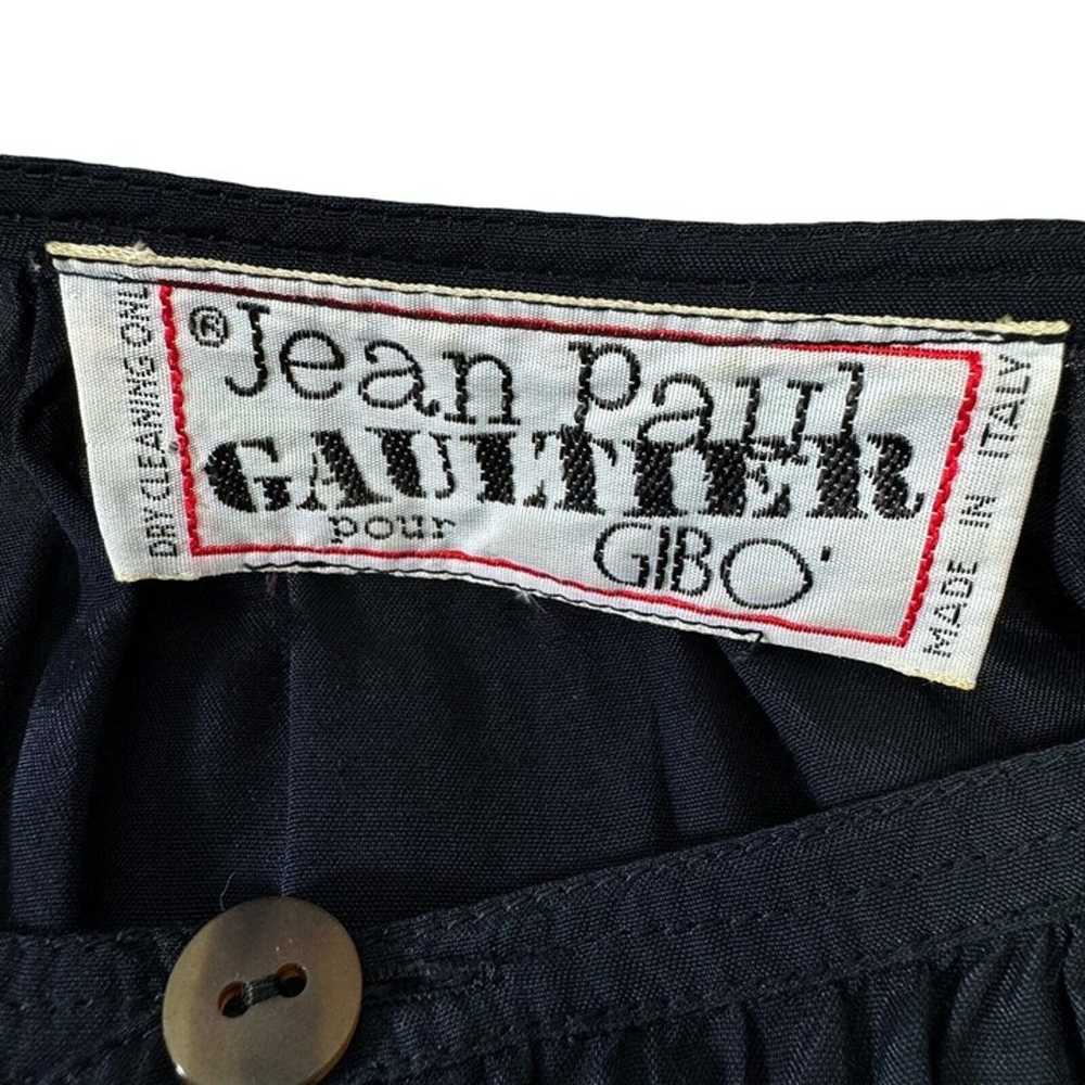 Jean Paul Gaultier GIBO Cropped Black Silk Top Vi… - image 11